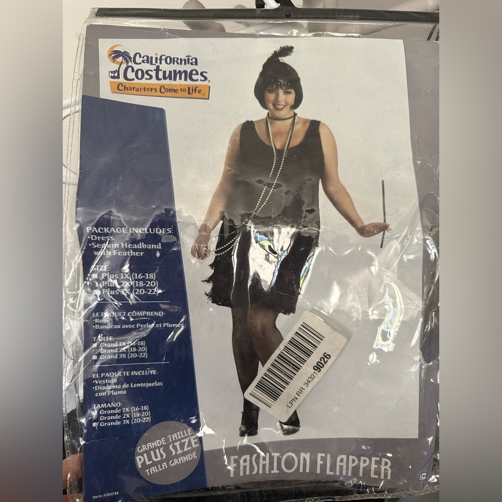 California Costumes Black Flapper Dress - Picture 4 of 7